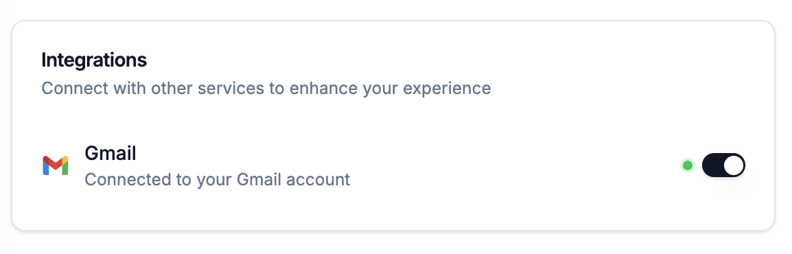 Gmail integration